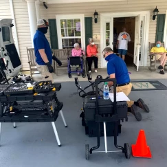 mobility equipment cleaning