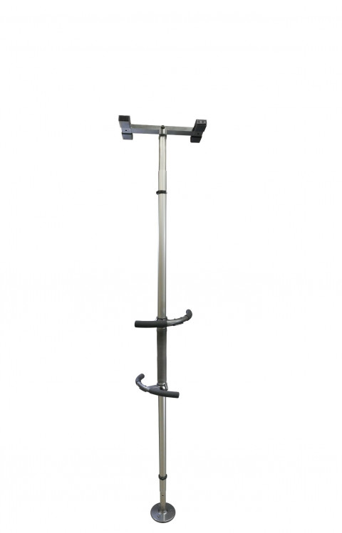Sure Stand Pole with Hanldes - Metallic Gray
